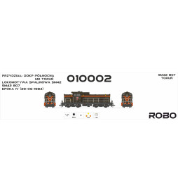 Robo 010002 - Lokomotywa spalinowa SM42-807, Zakład Taboru DOKP Północna MD Toruń, epoka V, skala TT