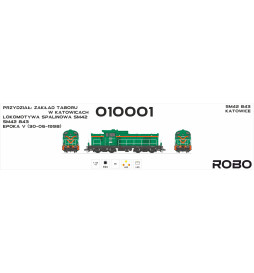 Robo 010001DE - Lokomotywa spalinowa SM42-843, Zakład Taboru w Katowicach, epoka V, DCC z dźwiękiem, skala TT