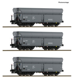 Roco 6600324 - Zestaw 3 wagonów samowyładowczych, PKP, epoka IV