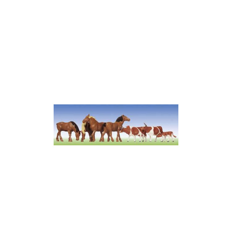 Konie, krowy - Faller 154002