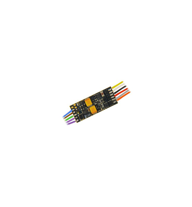NOWOŚĆ: Miniaturowy dekoder jazdy i dźwięku Zimo MX649 (1W) DCC 11-kabli