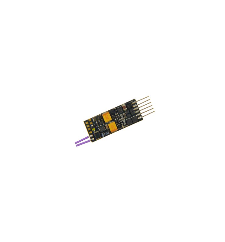 Nowość !  Miniaturowy dekoder jazdy i dźwięku Zimo MX649N (1W) DCC NEM651 6-pin direct