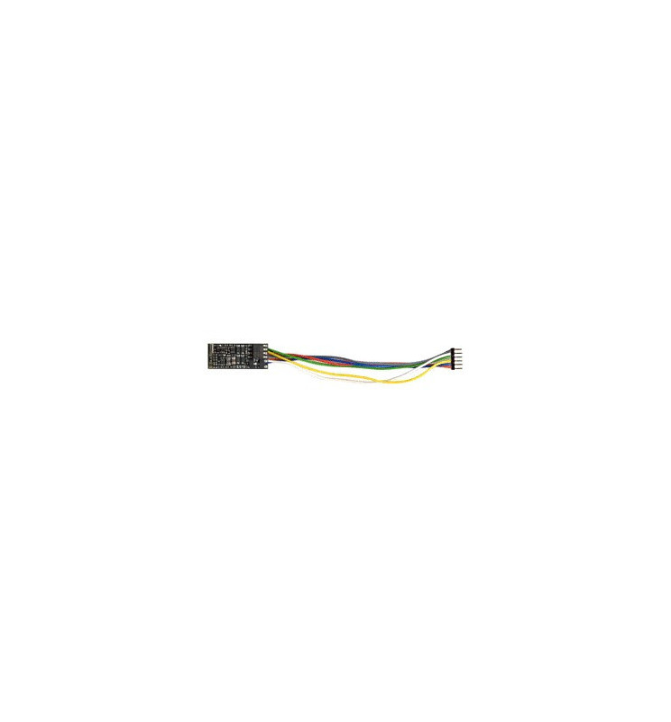 Dekoder jazdy i oświetlenia Zimo MX623F (3W) DCC 6-pin z przewodami