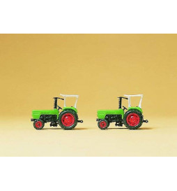 2 traktory Deutz D6206 1/160 - Preiser 79506