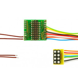 Płytka adapter do dekoderów 21-pin MTC21 / NEM652 8-pin z przewodami (Doehler & Haass M21-2)