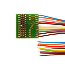 Płytka adapter do dekoderów 22-pin PluX22 z 11 przewodami (Doehler & Haass P22-3)