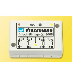Viessmann 5065 - Poczwórna elektronika do efektu migających świateł (np przejazdowych)