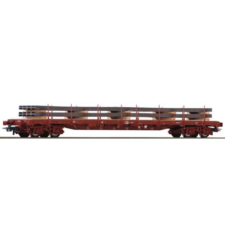 Roco 67285 - Wagon platforma Res z ładunkiem stali