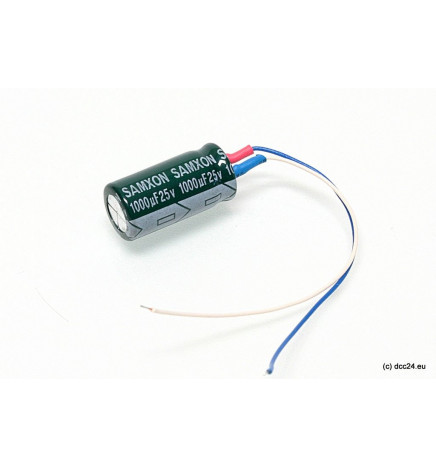 Kondensator 1000uF 25V do podtrzymania zasilania dekodera (USP)