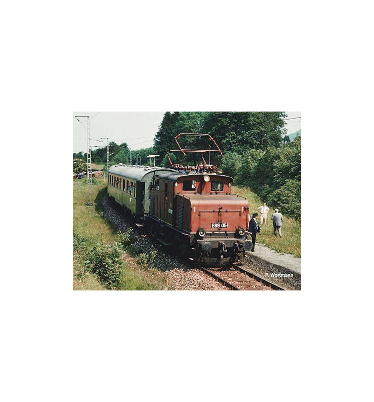 Fleischmann 430071 - E loco 69,DB,red,sound