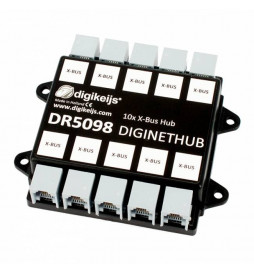 Digikeijs DR5098 - DigiNetHub, koncentrator, rozgałęźnik 10x LocoNet