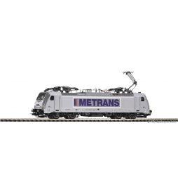 ~Elektrow. BR 186 Metrans VI, vier Pantos VI + lastg. Dec. - Piko 59863, skala H0