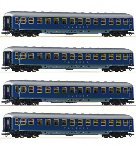 Roco 64187 - Zestaw wagonów kuszetek "Touropa" DB