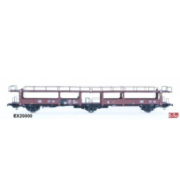 Exact-train EX20000 - Wagon towarowy DB Laekkms 542 Autotransporter Blechverkleidung 21 RIV 80 DB 426 5 326-9(ex 20006A), H0