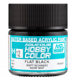Mr.Hobby H002 - Farba Aqueous Hobby Color, Black