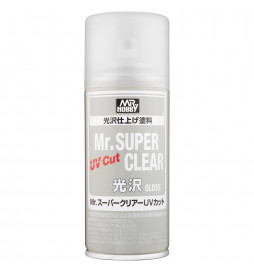Mr.Hobby B-522 - B-522 Mr. Super Clear UV Cut Gloss, lakier bezbarwny z filtrem UV- połysk