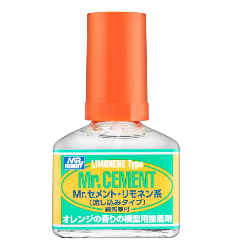 Mr.Hobby MC-130 - MC-130 Mr.Cement Limone, klej penetrujący o zapachu limonki 40ml