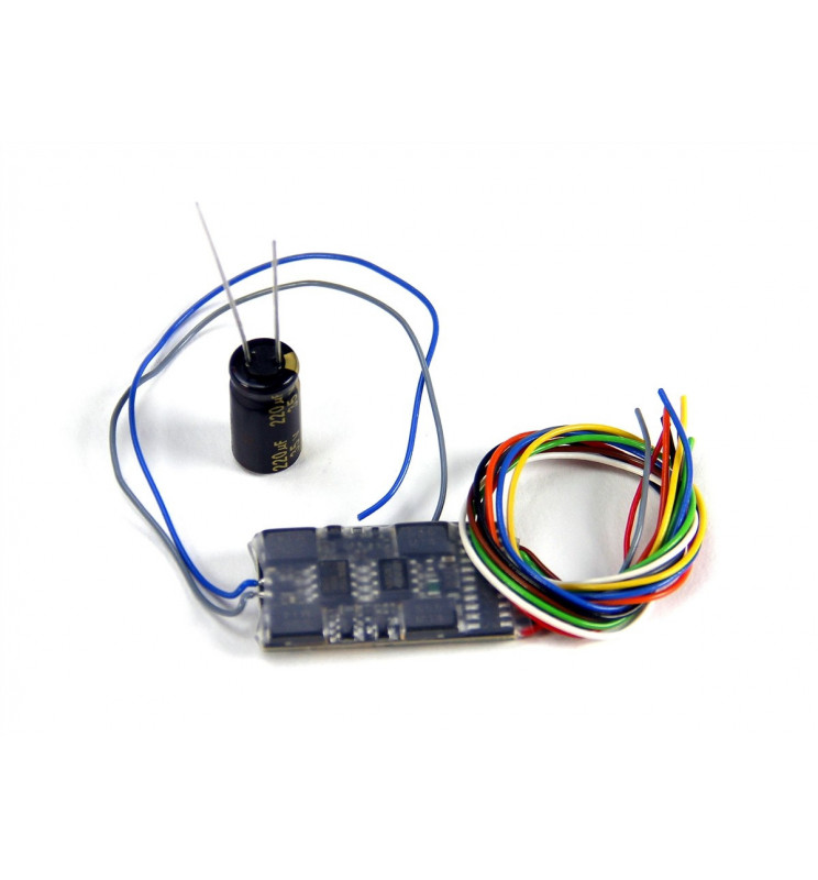 Dekoder jazdy i oświetlenia Zimo MX632 DCC 9-kabli