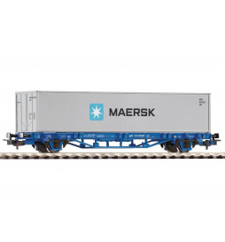 Wagon Towarowy  Platforma z 2 kontener. 20" Maersk  DB AG VI - Piko 58718