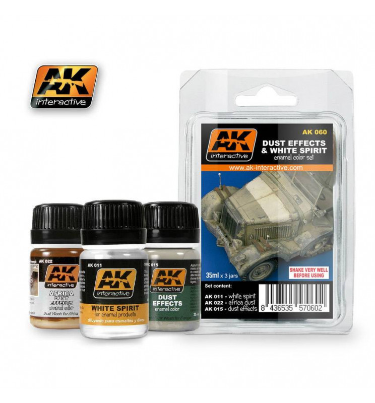 AK-4060 - DUST AND DIRT DEPOSITS WEATHERING SET ( AK Interactive 4060 )