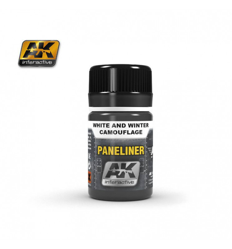 AK-2074 - PANELINER FOR WHITE AND WINTER CAMOUFLAGE ( AK Interactive 2074 )
