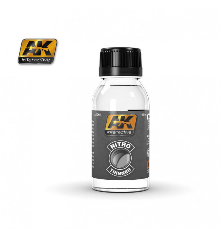 AK-268 - NITRO THINNER (FOR CLEAR COLORS AND FOR CLEANING) ( AK Interactive AK268 )