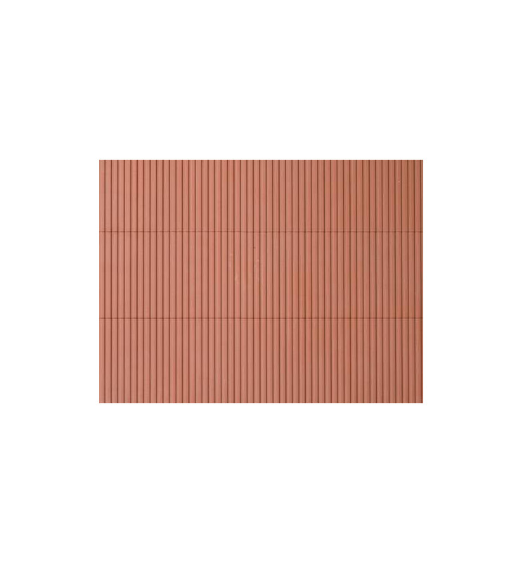 Auhagen 52432 - Płytka dekoracyjna z polistyrenu: blacha trapezowa brunatna