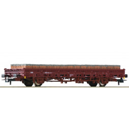 Roco 76987 - Wagon platforma z ładunkiem, DB AG