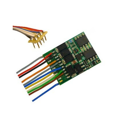 Dekoder jazdy i oświetlenia Zimo MX634R DCC 8-pin z przewodami