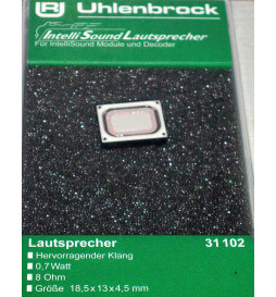 Uhlenbrock 31102 - Głośnik miniaturowy bez komory rezonansowej, 8Ω, 1W, 13x18mm