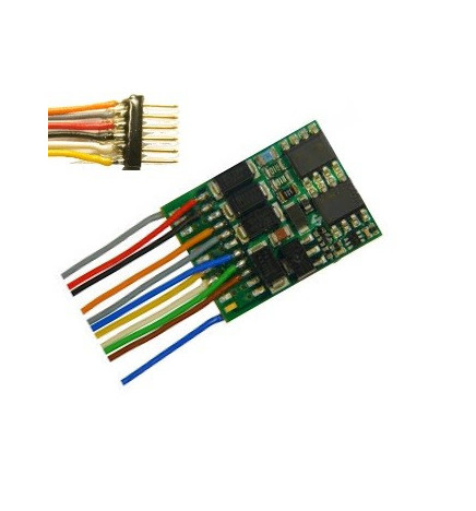 Dekoder jazdy i oświetlenia Zimo MX634F DCC 6-pin z przewodami