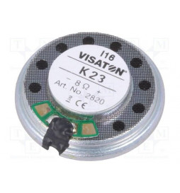 Głośnik bez komory rezonansowej 8Ω, 0,5W, 23mm (MS23-8-05)