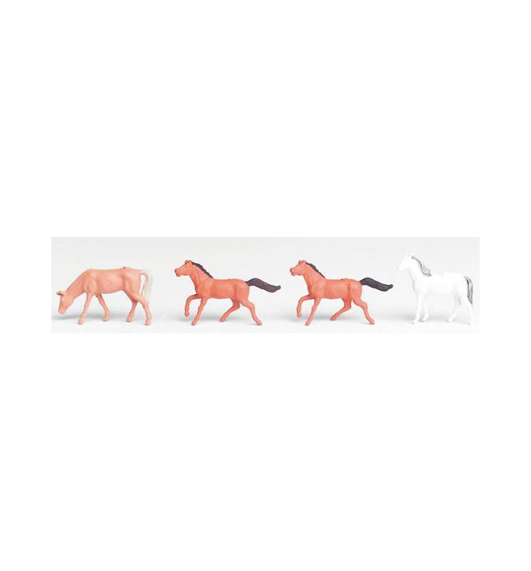 Vollmer 42289 - N Set Horses, 4 pieces ***discontinued item***