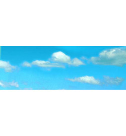 Vollmer 46112 - Background setting clouds, in 2 parts, 276 x 48 cm