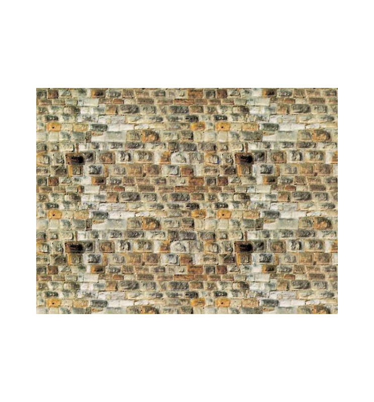 Vollmer 47363 - N Wall plate sandstone of cardboard, 25 x 12,5 cm