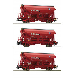 Roco 76175 - Zestaw trzech wagonów samowyladowczych "Railion", DB AG