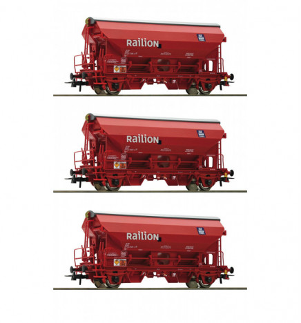 Roco 76175 - Zestaw trzech wagonów samowyladowczych "Railion", DB AG