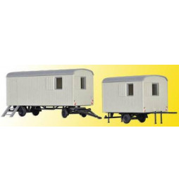Kibri 10278 - H0 Construction trailer, 2 pieces
