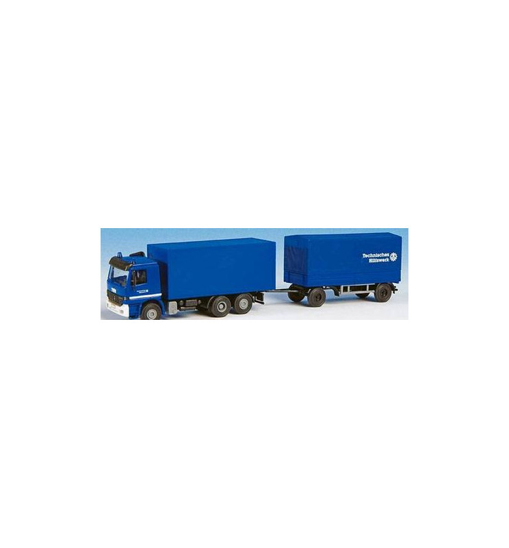 Kibri 18473 - H0 THW MB ACTROS truck with trailer Ronnenberg