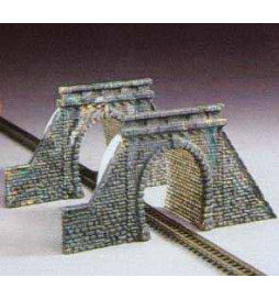 Kibri 36900 - Z Tunnel portals with tube, single track, 2 pieces