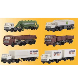 Kibri 36980 - Z Set Trailer trucks, 6 pieces