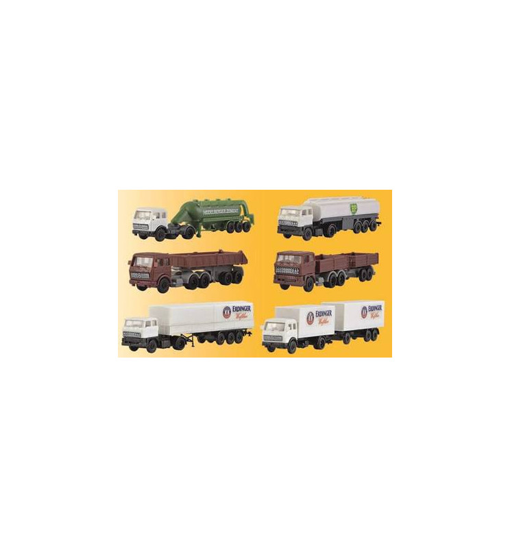 Kibri 36980 - Z Set Trailer trucks, 6 pieces