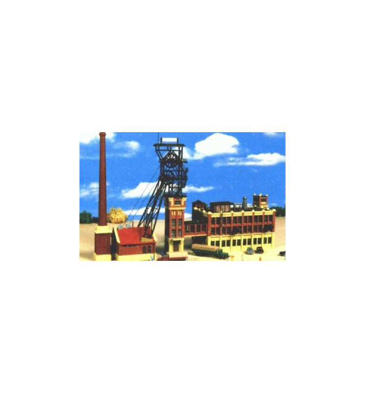 Kibri 37228 - N Mine head tower with machine house and