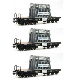 Roco 76157 - Zestaw 3 platform z ładunkiem transformatorów DB