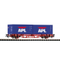 Wagon Towarowy Platf.z kontenerowy 2x20" APL DB AG VI - Piko 57759