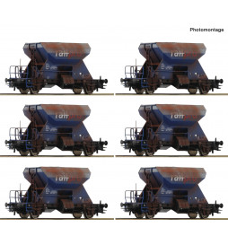 Roco 75959 - Zestaw 12 szutrówek Railpro fabrycznie patynowanych