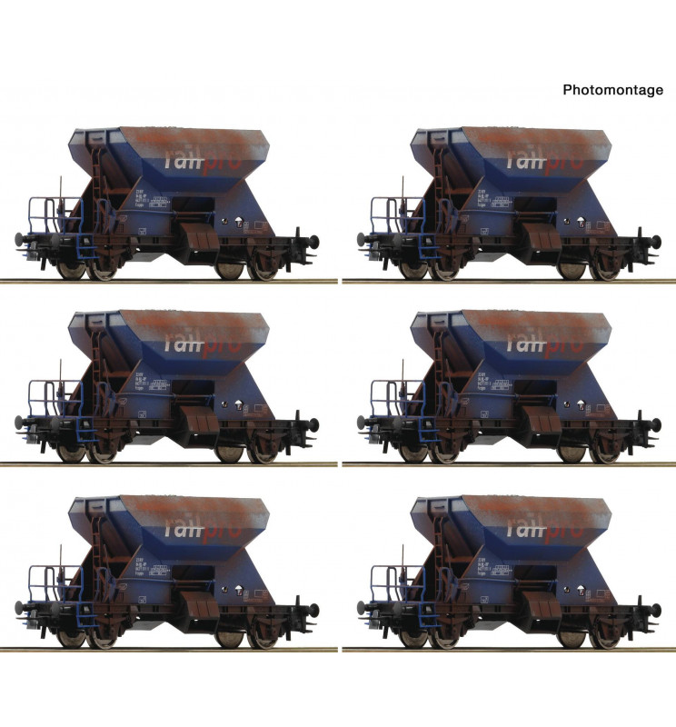 Roco 75959 - Zestaw 12 szutrówek Railpro fabrycznie patynowanych