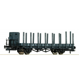 Roco 66349 - Wagon platforma z kłonicami, PKP