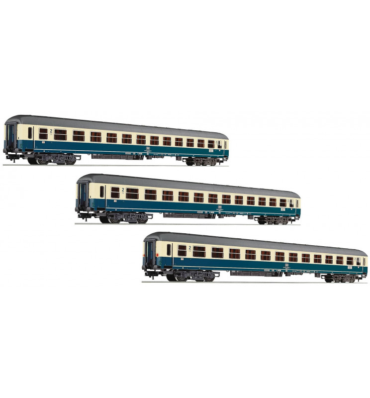 Fleischmann 481807 - Zestaw 3 wagonów pociągu IC "Riemenschneider" DB, część 2