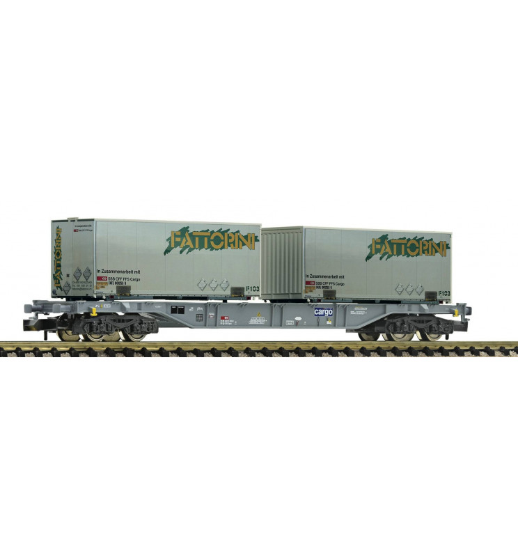 Fleischmann 865242 - Containertragwagen Bauart Sgns "FATTORINI", SBB